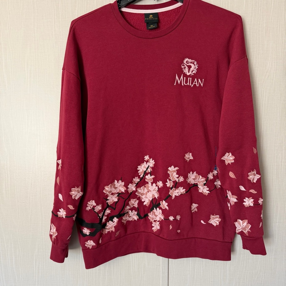 Disney Mulan Embroidered Floral
Crewneck - BoxLunch Exclusive